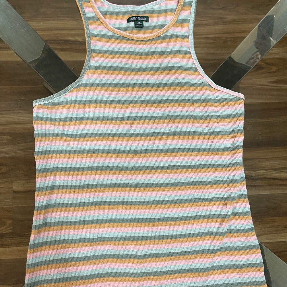 Target Racerback Mini Dress, M, Multi-Colored Stripes - Picture 3 of 4